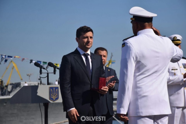 Зеленский прибыл в Одессу ко Дню ВМС