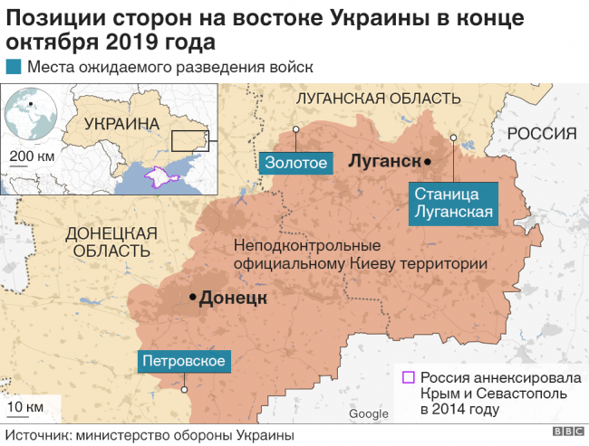 В ОБСЕ отчитались о начале разведения войск в Петровском