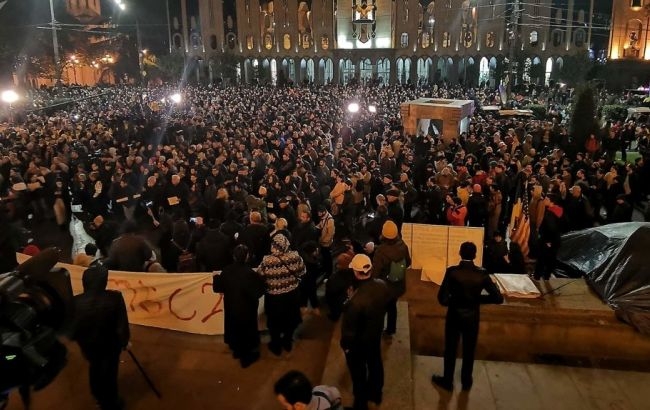 В Грузии произошли столкновения на акции протеста, есть пострадавшие