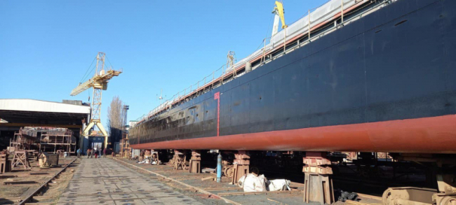Кілійський суднобудівно-судноремонтний завод відремонтував теплохід “Херсон”