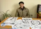 Измаильчанин Виктор Савенко своё отношение к войне выражает в карикатурах