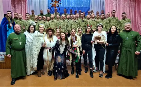 Рождественское представление "Вертеп" было показано специально для пограничников, морской охраны и нацгвардейцев