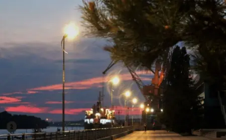 В Ізмаїльському морському порту завершено заміну огорожі та ремонт зовнішнього освітлення набережної морвокзалу