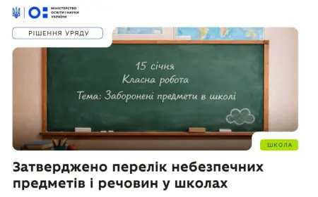 Кабмін затвердив перелік заборонених предметів у закладах освіти