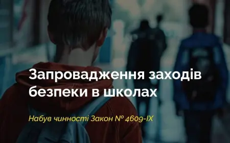 Набув чинності закон про запровадження заходів безпеки в школах