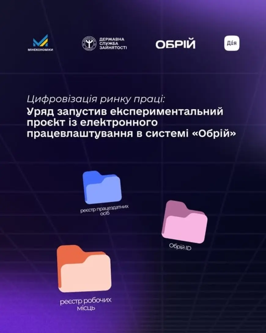 Цифровізація ринку праці: Уряд запустив експериментальний проєкт із електронного працевлаштування в системі "Обрій"