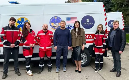 Автопарк екстреної медичної допомоги Одещини поповнили сучасними реанімобілями