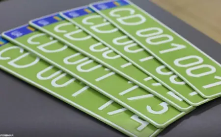 В Україні з’явилися автомобільні номери оливкового кольору: кому їх видають