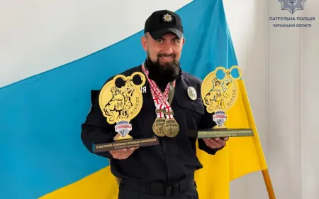 Черкаський патрульний став чемпіоном Європи з богатирського багатоборства
