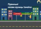 Нові назви вулиць міста Ізмаїл