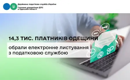 Понад 14 тисяч підприємців Одещини обрали електронне листування з податковою службою