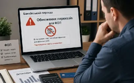 Обмеження банківських переказів для ФОП з 14 серпня: кого торкнеться, які ліміти, як підготуватися