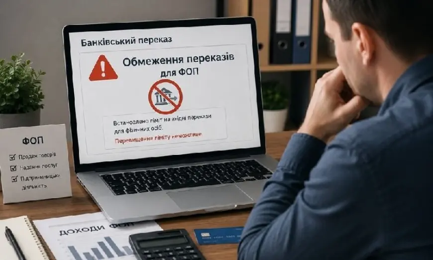 Обмеження банківських переказів для ФОП з 14 серпня: кого торкнеться, які ліміти, як підготуватися