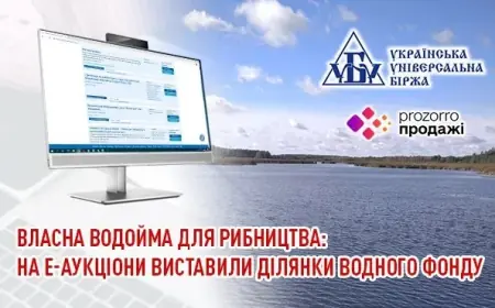 Власна водойма для рибництва: на е-аукціони виставили ділянки водного фонду