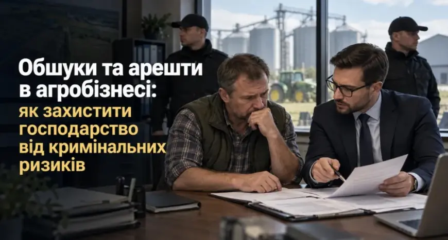Обшуки та арешти в агробізнесі: як захистити господарство від кримінальних ризиків