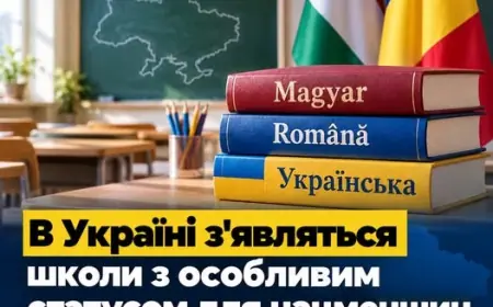 В Україні з'являться школи з особливим статусом для нацменшин та навчанням угорською, румунською мовами