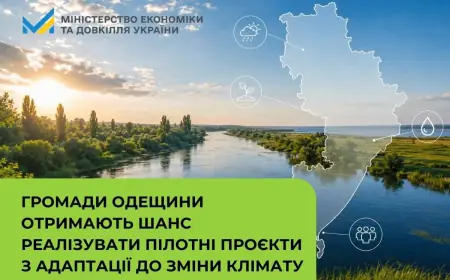 Три громади Одещини отримають допомогу, щоб краще підготуватися до наслідків зміни клімату