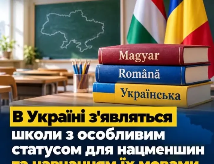 В Україні з'являться школи з особливим статусом для нацменшин та навчанням угорською, румунською мовами