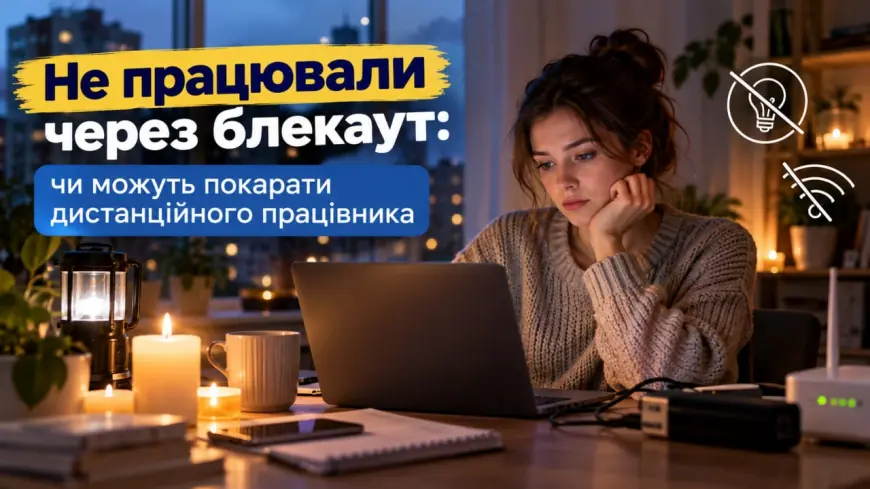 Блекаут під час дистанційної роботи: чи може роботодавець покарати працівника