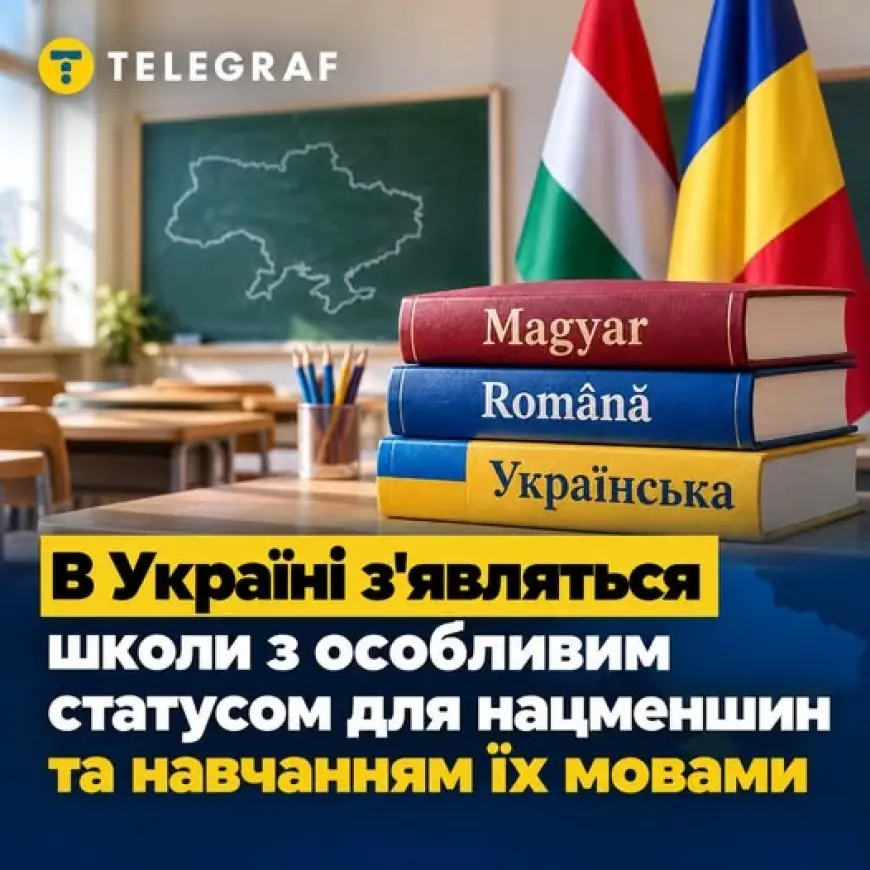 В Україні з'являться школи з особливим статусом для нацменшин та навчанням угорською, румунською мовами